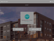 Tablet Screenshot of liveatrooseveltpark.com